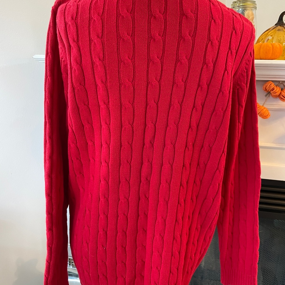 Chaos Red Cable Pullover - image 3